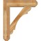 Ekena Millwork Olympic Craftsman Rough Sawn Bracket w/ Offset Brace, Western Red Cedar, 8"W x 32"D x 38"H BKT0806X32X38OLY04RWR - alternate 4